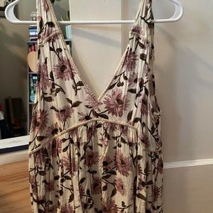 deep v-neck floral tank from american eagle